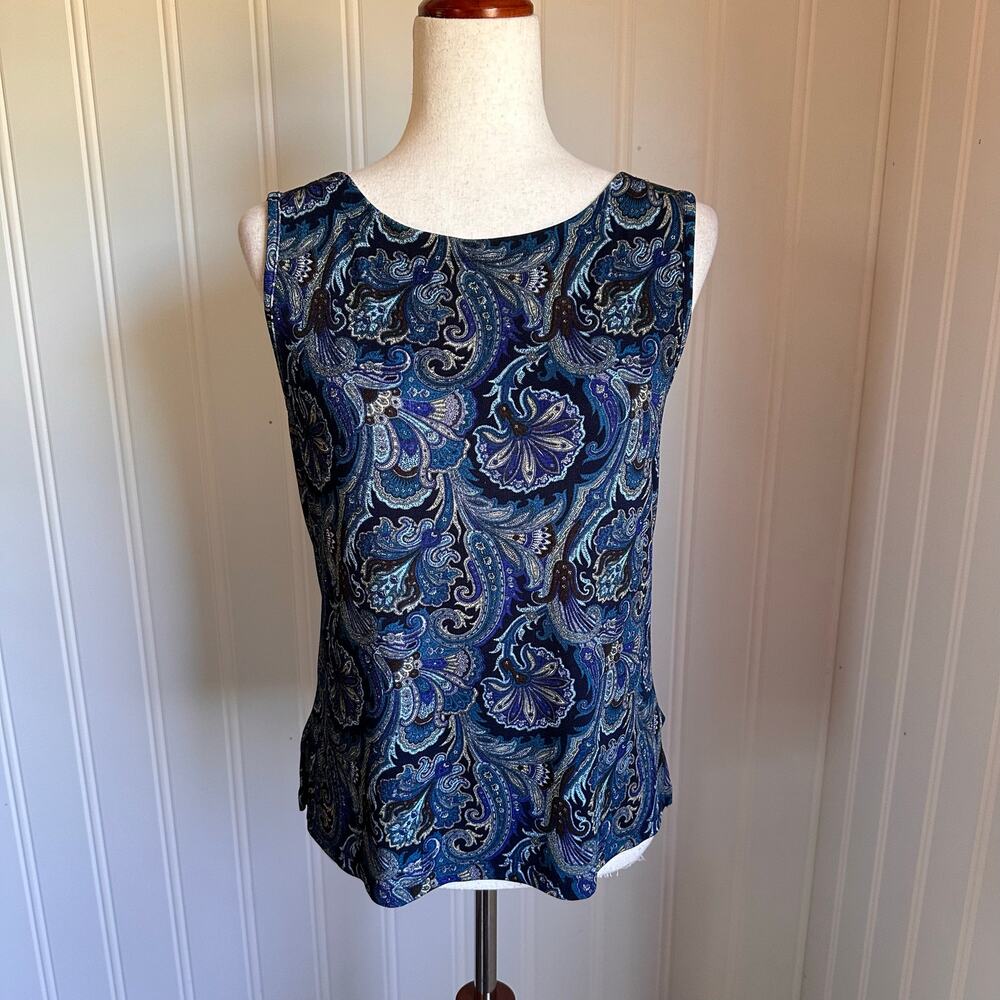 Vintage 90s/Y2K Twee Paisley Top M